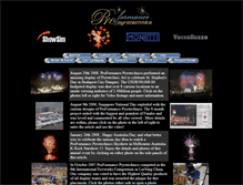 Tablet Screenshot of proformancepyro.com